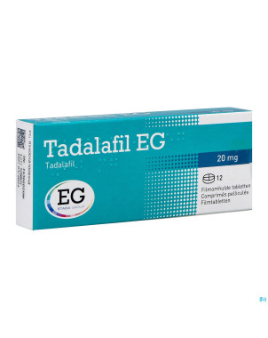 Tadalafil eg 20mg comp pell  12 x 20mg