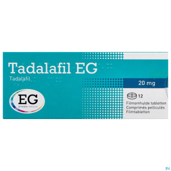 Tadalafil eg 20mg comp pell  12 x 20mg