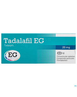 Tadalafil eg 20mg comp pell  12 x 20mg