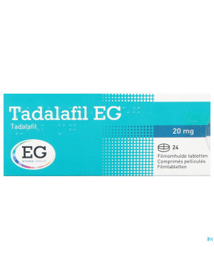 Tadalafil eg 20mg comp pell  24 x 20mg