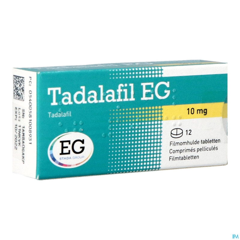Tadalafil eg 10mg comp pell  12 x 10mg