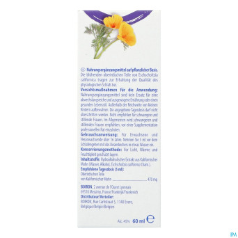 Sommeil eschscholtzia 60ml   boiron