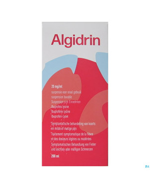 Algidrin 20mg/ml susp buvable sirop 200ml