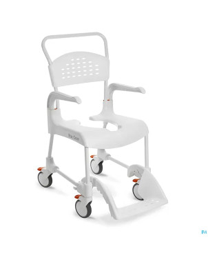 Advys chaise dche/percee+2rou.etac clean 55cm blnc