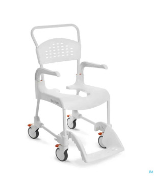 Advys chaise dche/percee+2rou.etac clean 55cm blnc