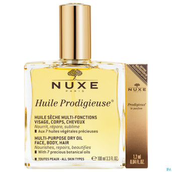 Nuxe huile prodigieuse vapo 100ml+parf.1,2ml grat.