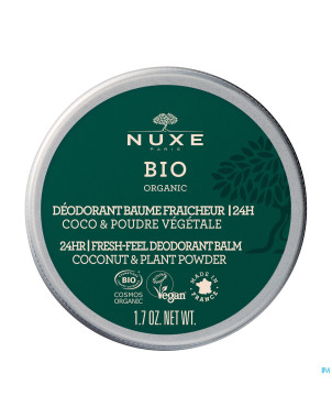 Nuxe bio deo baume fraicheur 24h coco poudre   50g