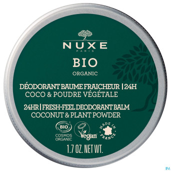 Nuxe bio deo baume fraicheur 24h coco poudre   50g