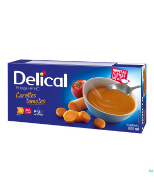Delical potage hphc carottes tomates    4x200ml