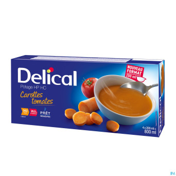 Delical potage hphc carottes tomates    4x200ml