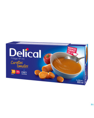 Delical potage hphc carottes tomates    4x200ml