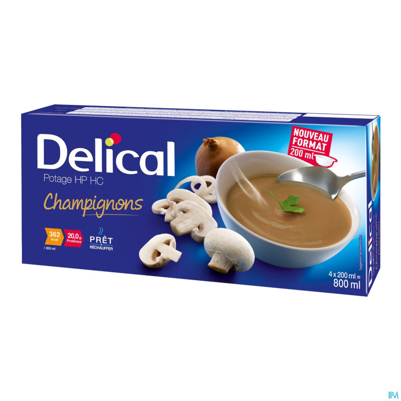 Delical potage hphc champignons    4x200ml