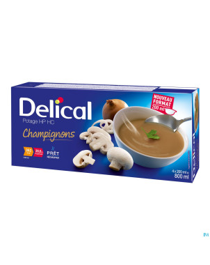 Delical potage hphc champignons    4x200ml