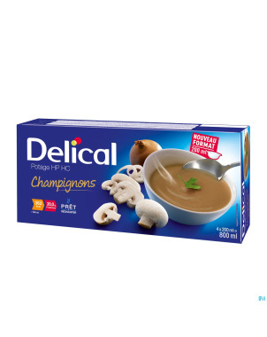 Delical potage hphc champignons    4x200ml