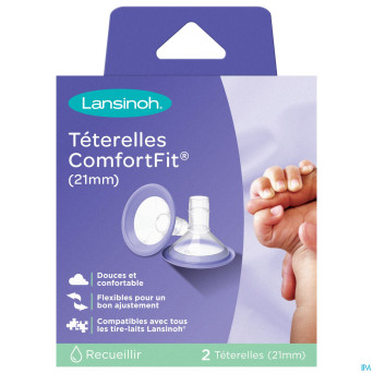 Lansinoh teterelles comfort fit 2x21mm