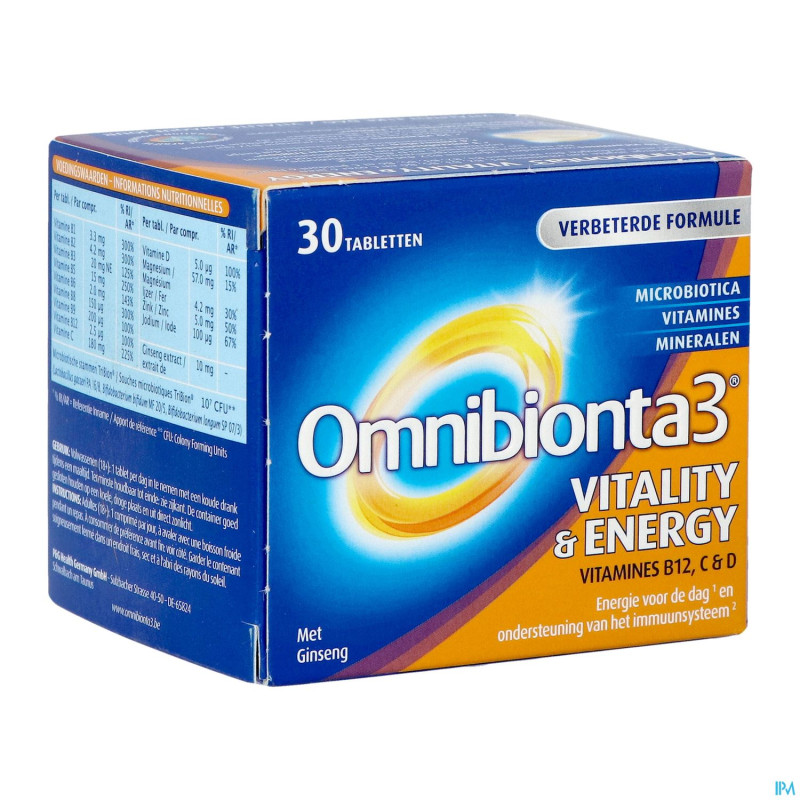 Omnibionta 3 vitality energy    comp 30
