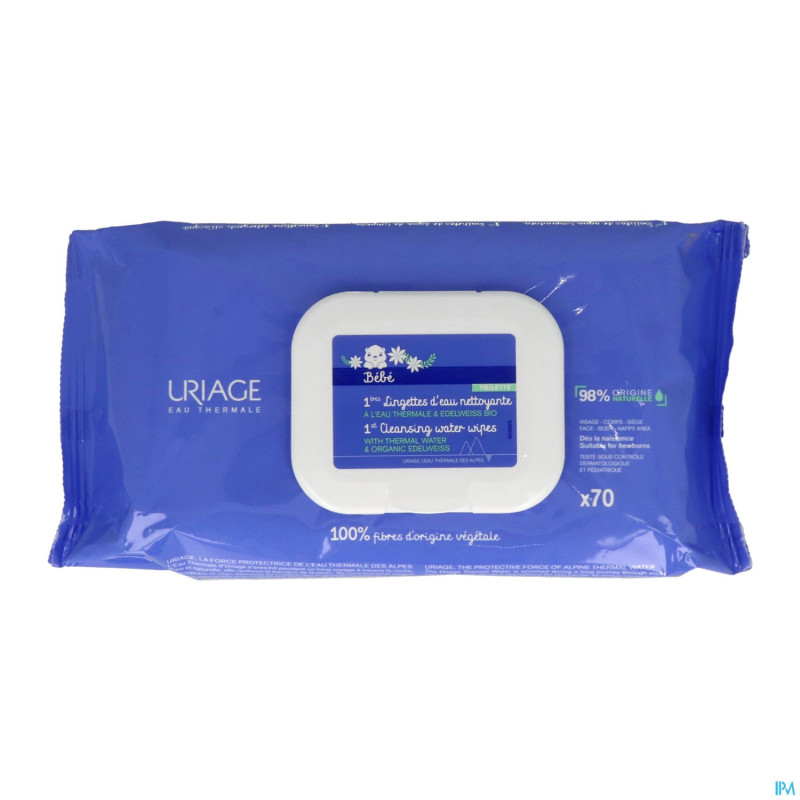 Uriage 1ere lingettes nettoyant  70