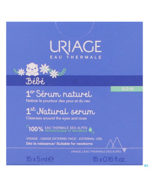 Uriage bb 1er serum naturel  15x5ml