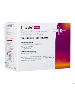 Entyvio 108mg sol inj ser preremplie    2