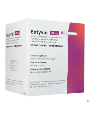 Entyvio 108mg sol inj stylo preremplie  6