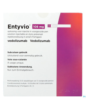 Entyvio 108mg sol inj stylo preremplie  6