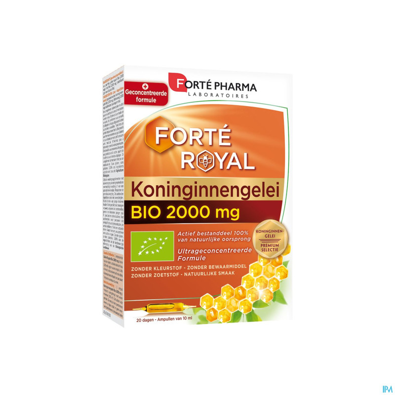Gelee royale bio 2000mg amp 20x10ml