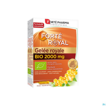 Gelee royale bio 2000mg amp 20x10ml