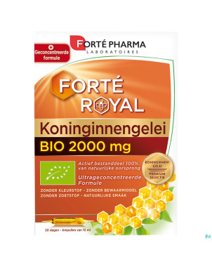 Gelee royale bio 2000mg amp 20x10ml