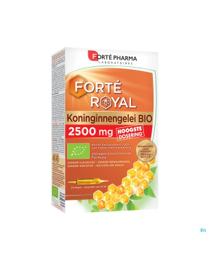 Gelee royale bio 2500mg amp 20x15ml