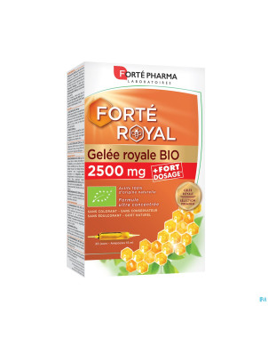 Gelee royale bio 2500mg amp 20x15ml
