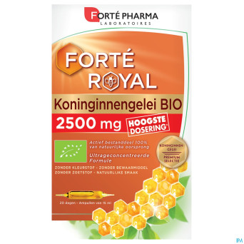 Gelee royale bio 2500mg amp 20x15ml