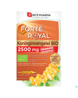 Gelee royale bio 2500mg amp 20x15ml