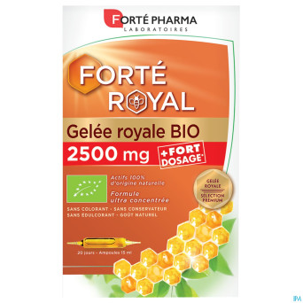 Gelee royale bio 2500mg amp 20x15ml
