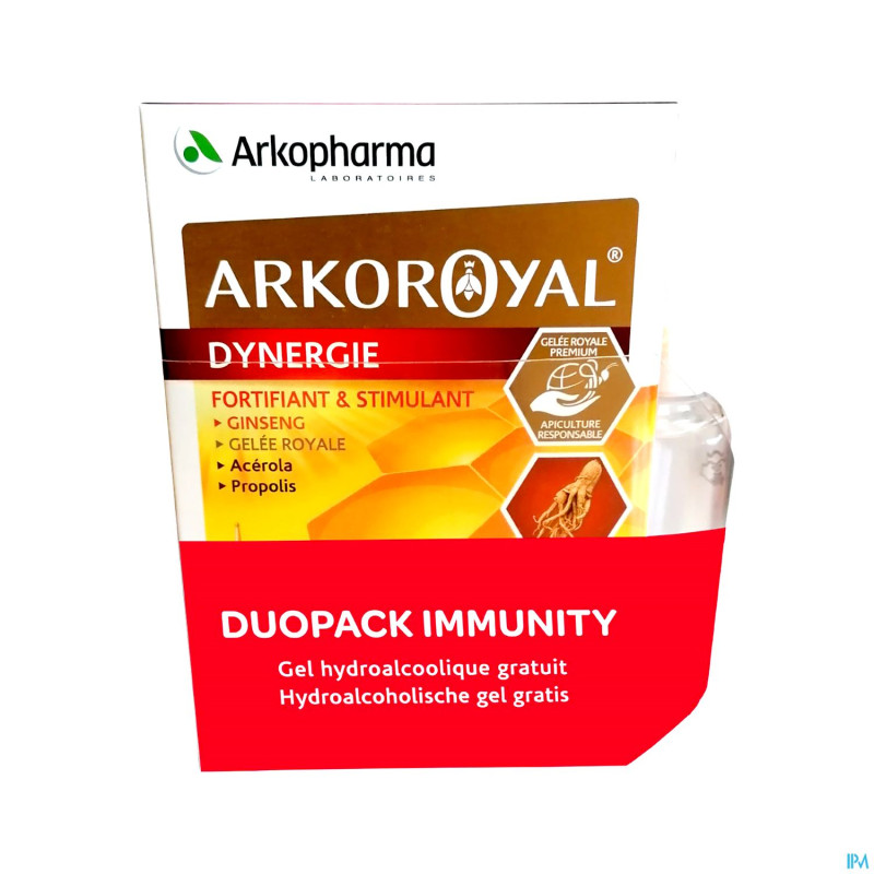 Arkoroyal dynergie amp 2x20+gel hydro. grat. 110ml