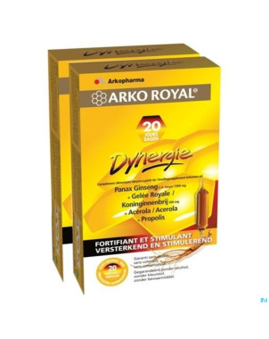 Arkoroyal dynergie amp 2x20+gel hydro. grat. 110ml