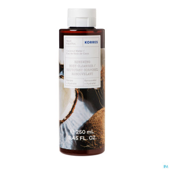 Korres kb gel dche nett. corps eau noix coco 250ml