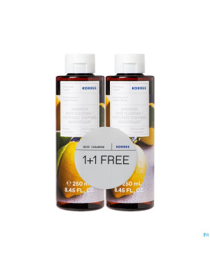 Korres kb nettoyant corporel basilic citron    1+1