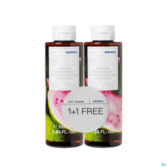 Korres kb lait & nettoyant corporel goyave gratuit