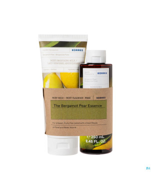 Korres kb lait&nett.corporel bergamote poire grat.