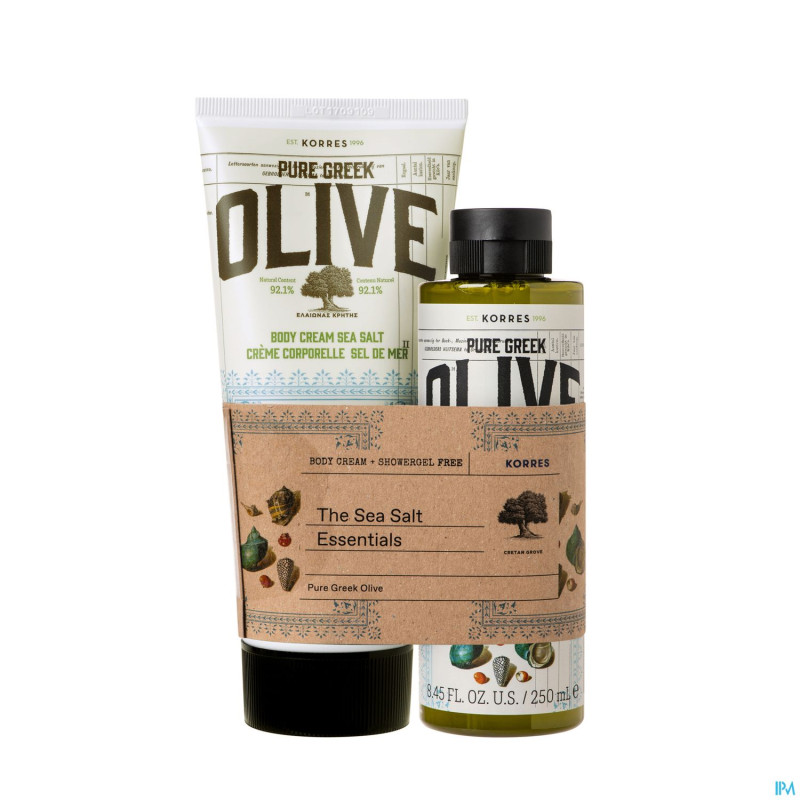 Korres kb creme&nett. corporel olive sel mer grat.