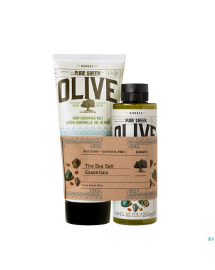 Korres kb creme&nett. corporel olive sel mer grat.