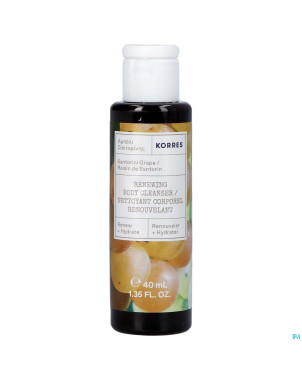 Korres kb gel douche nett. corporel santorin 40ml