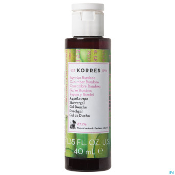 Korres kb gel douche nett.corps  conc. bambou 40ml
