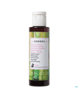 Korres kb gel douche nett.corps  conc. bambou 40ml