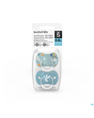 Suavinex forest sucette silic ana 0-6m blue duo