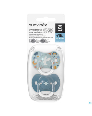 Suavinex forest sucette silic ana +18m blue duo