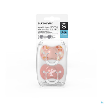 Suavinex forest sucette silic ana 0-6m pink duo
