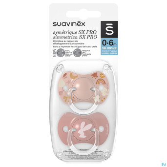 Suavinex forest sucette silic ana 0-6m pink duo
