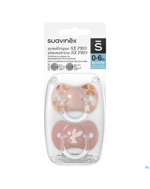 Suavinex forest sucette silic ana 0-6m pink duo