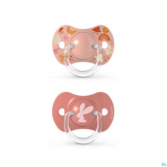 Suavinex forest sucette silic ana 0-6m pink duo